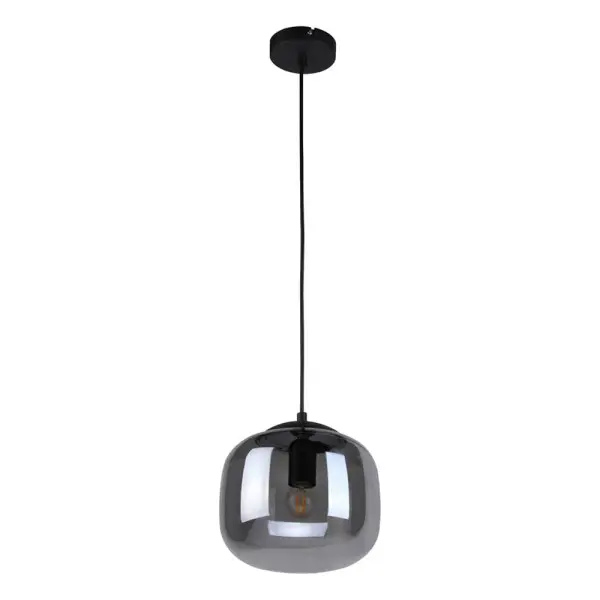 Подвесной светильник, люстра Italux PND-67705-1-BK-SG Calto E27 1x40W IP20 дымчатый
