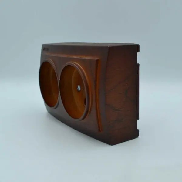 Розетка Nilson Themis горіх 2-на без заземлення ( 26271024 ) - фото №2