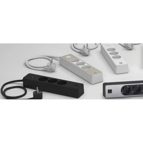 Подовжувач Schneider Electric ST945U3W на 5 гнізд та 2хUSB (3м) білий - фото №3