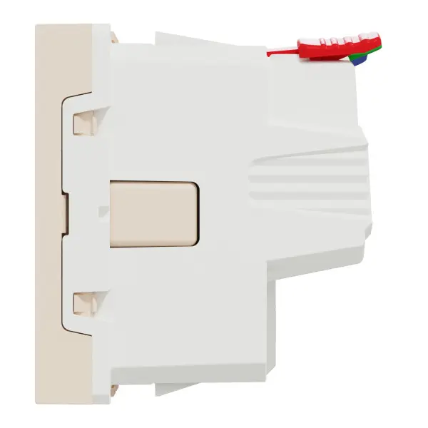 Розетка с заземлением Schneider Electric Unica New NU305744 со шторками 16А самозажимная бежевая - фото №1 Розетка с заземлением Schneider Electric Unica New NU305744 со шторками 16А самозажимная бежевая - фото №1