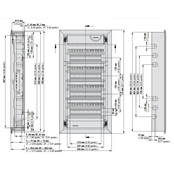 Щит Eaton Moeller KLV-48UPS-F - фото №7