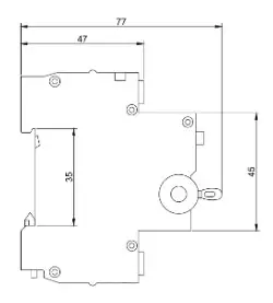 Автомат защитного отключения Promfactor FAP1-AC "C" 10А/0,03A 2P 6кА (FAP01C10030AC) - фото №3