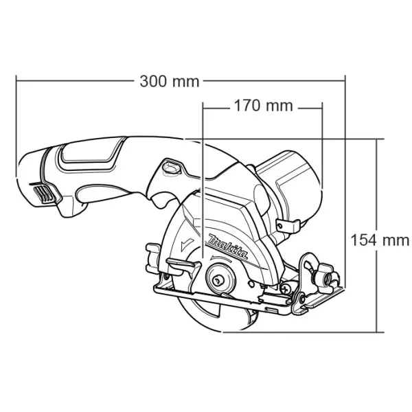 Аккумуляторная циркулярка Makita HS300DZ - фото №8 Аккумуляторная циркулярка Makita HS300DZ - фото №8