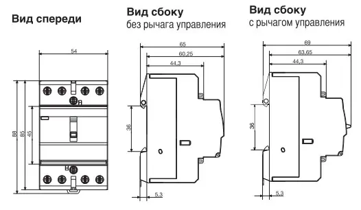 Контактор 40A ESC440 (4НО, 230В) 3м Hager - фото №4