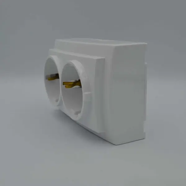 Розетка Nilson Themis біла 2-на з заземленням ( 26111025 ) - фото №2