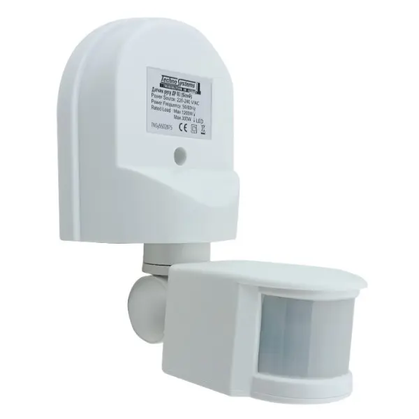 Инфракрасный датчик движения TNSy ДР 02 1200Вт 180° 12м IP44 белый (TNSy5502875)