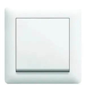 Вимикач 1-кл. 1-полюсний WL0010 Lumina-2, білий, Hager - фото №1