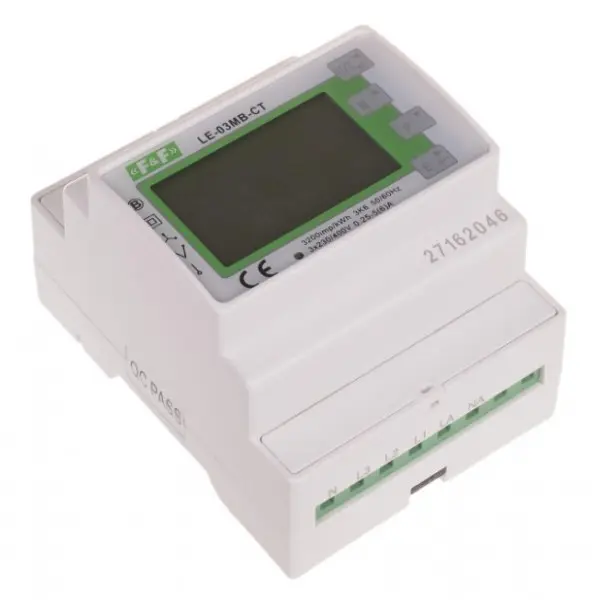 Счетчик электроэнергии F&F LE-03MB-CT 3х230/400В 3х5А - фото №2 Счетчик электроэнергии F&F LE-03MB-CT 3х230/400В 3х5А - фото №2