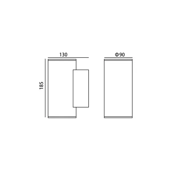 Уличный светильник Italux OWL-2805-2-4K Lenta LED 2x20W 4000K 1650Lm IP54 черный - фото №1