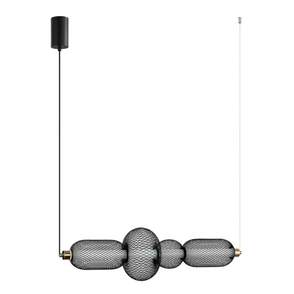 Подвесной светильник, люстра Italux PND-84283-4-BK Marco LED 1x16W 3000K 900Lm IP20 черный