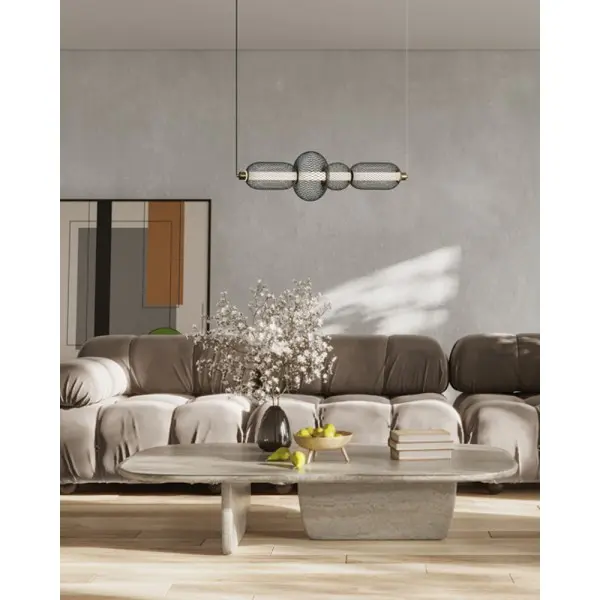 Подвесной светильник, люстра Italux PND-84283-4-BK Marco LED 1x16W 3000K 900Lm IP20 черный - фото №1