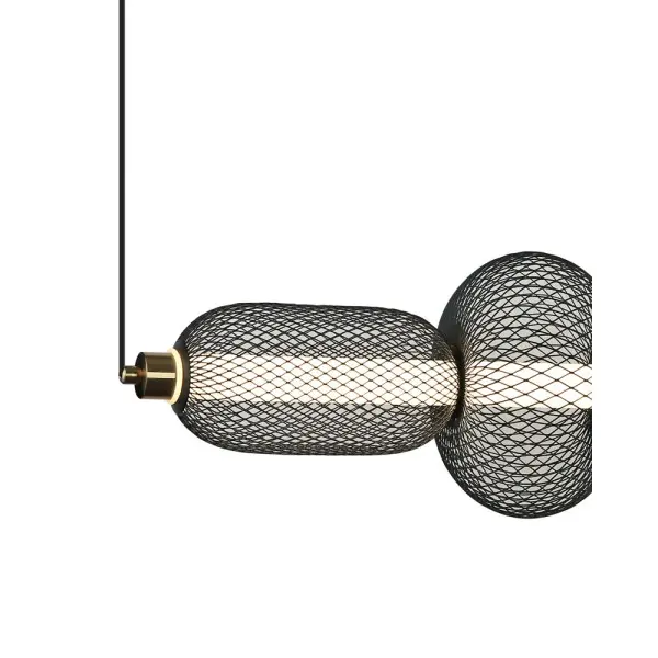 Подвесной светильник, люстра Italux PND-84283-4-BK Marco LED 1x16W 3000K 900Lm IP20 черный - фото №3