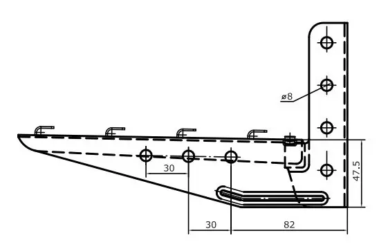Облегченная консоль ML 200 мм DKC FC34107 - фото №1