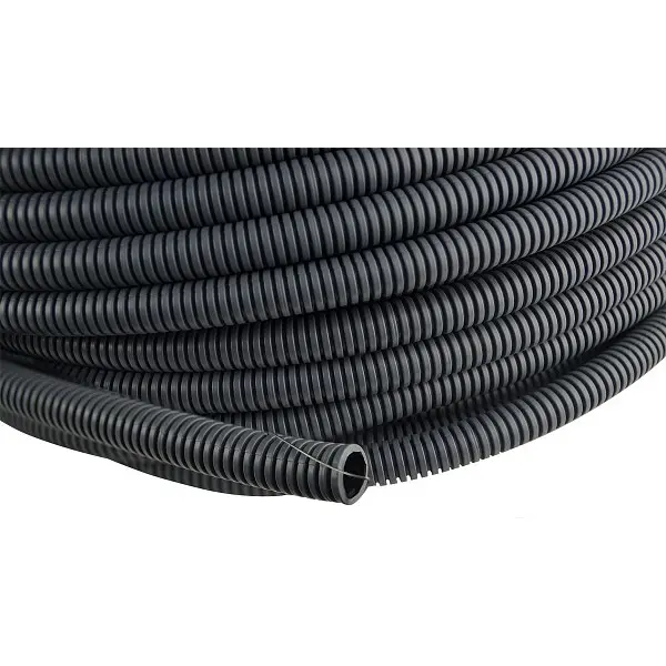 Гофрированная труба Аско-Укрем «Light» Ø16мм серая 50м (ТГ0000001) - фото №1