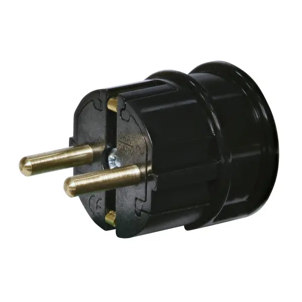 Вилка угловая ETI PPB-90 2Р+РЕ поликарбонат IP20 черная (4481005)