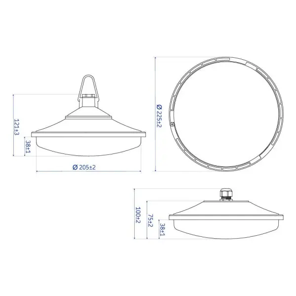 Светильник LED подвесной ДСП PIN 18W 1550Lm 5000K IP54 ( 174180 ) - фото №8
