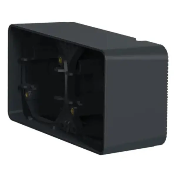 Накладной горизонтальный блок подрозетников Schneider Electric MUR37914 IP55 (антрацит) - фото №2 Накладной горизонтальный блок подрозетников Schneider Electric MUR37914 IP55 (антрацит) - фото №2