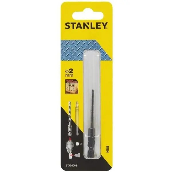 Сверло по металлу, дереву и пластику Stanley STA50008 Super-loсk Ø 2мм - фото №1