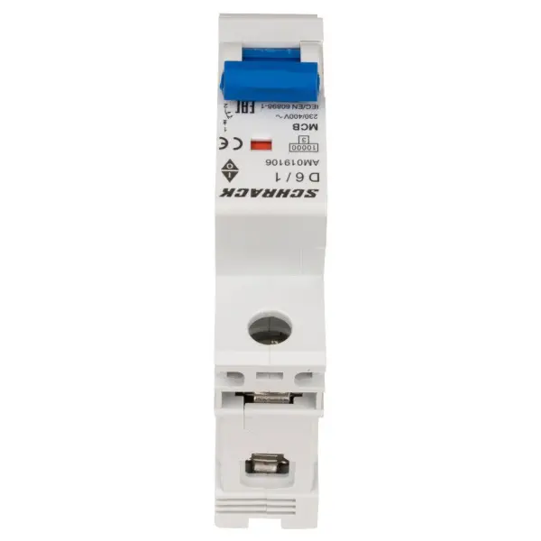 Автоматичний вимикач Schrack AM019106 10кА 6А 1P х-ка D - фото №5