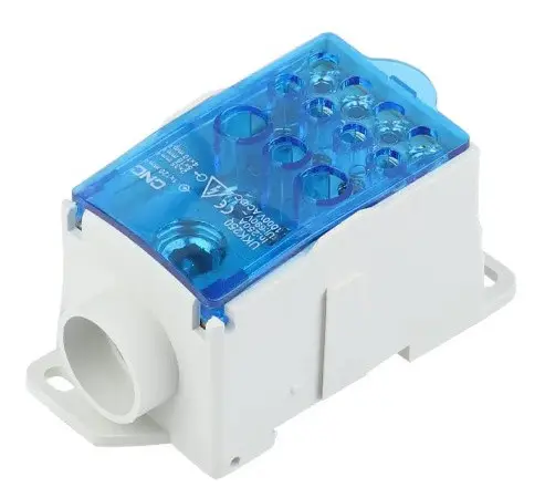 Розподільчий блок CNC FTUKK250 250А 49х95х49мм на DIN-рейку (Б00043069) - фото №1