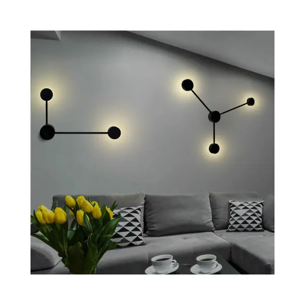 Бра, настінний світильник Goldlux 326287 Joy GX53 3x6W 4000K 660Lm IP20 Bk - фото №1