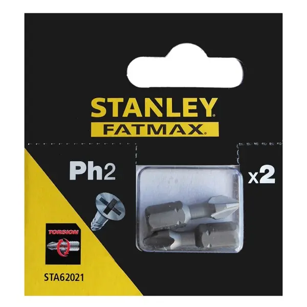 Биты Stanley Philips PH2х25мм (2шт) - фото №1