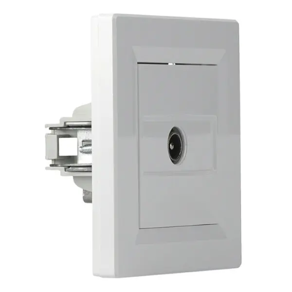 Розетка TV оконечная белая Asfora, EPH3200121 - фото №1 Розетка TV оконечная белая Asfora, EPH3200121 - фото №1