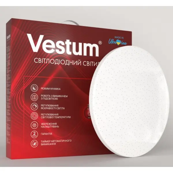 Накладний світильник Vestum SIMPLE зоряне небо 72Вт 375x60мм 3000-6500К 5600Лм з пультом - фото №1