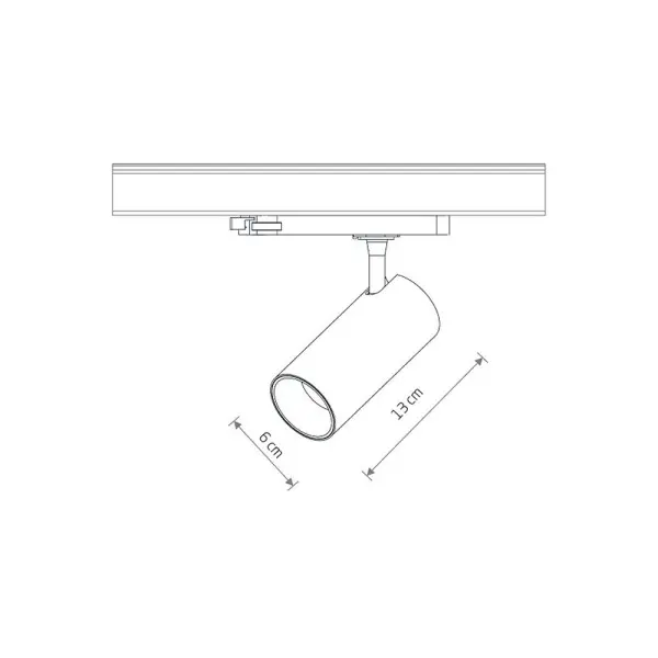 Трековый светильник Nowodvorski 12299 CTLS Spot LED 1x15W 3000K IP20 черный - фото №2