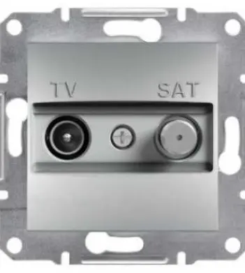 Розетка TV-SAT индивид.1dB без рамки алюминий Asfora, EPH3400461 Розетка TV-SAT индивид.1dB без рамки алюминий Asfora, EPH3400461