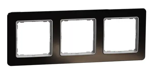 Рамка тройная Schneider Electric Sedna Elements искусственное черное стекло SDD361803