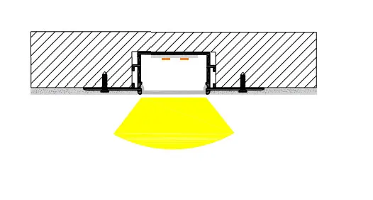 LED-профиль MLG под шпаклевку LD8820 с рассеивателем, 2 метра - фото №3