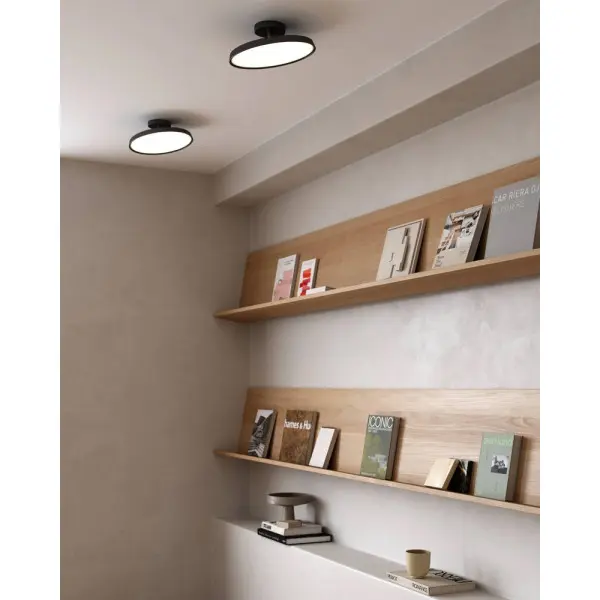 Люстра Nordlux 2320546003 Kaito LED 1x15W 3000K 1500Lm IP20 чорна - фото №1