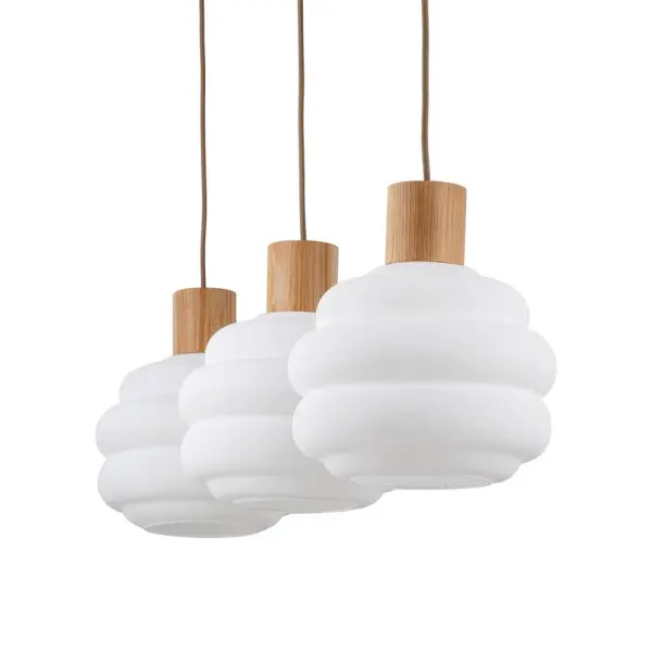 Підвісний світильник, люстра TK Lighting 11091 Melia E27 3x15W IP20 бежевий - фото №2