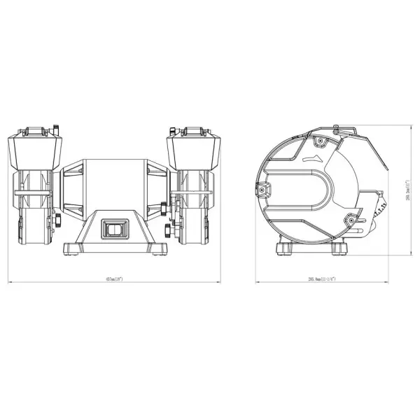 Точило Metabo DS 200 Plus диск 200мм 600Вт 2980 об/мин LED (604200000) - фото №1