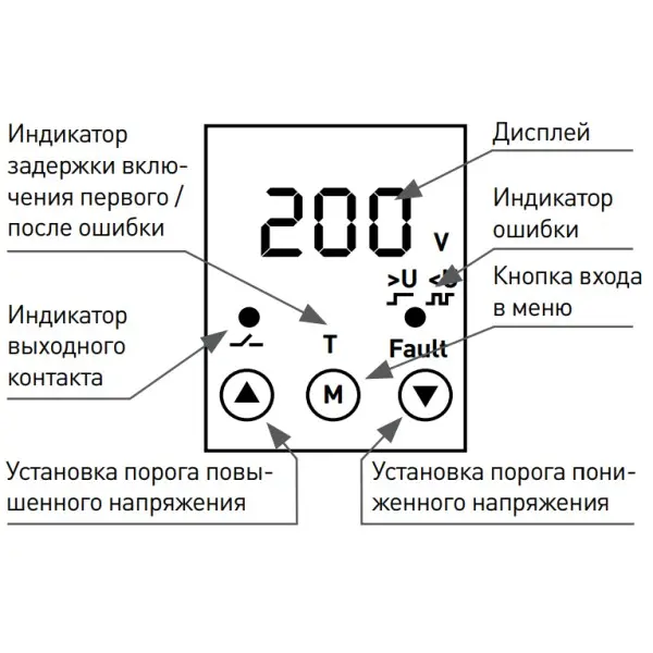 Реле напруги E.Next e.control.v09 - фото №4