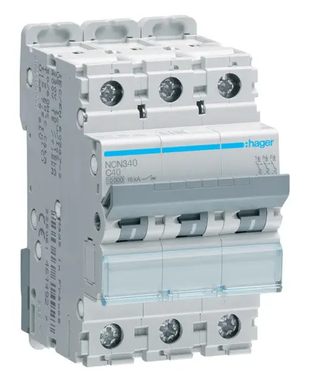 Электроавтомат NCN340 (3р,С,40А) Hager