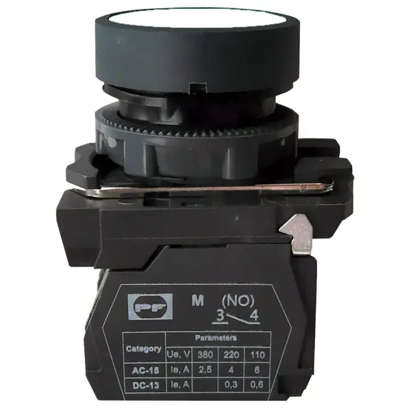 Кнопка Promfactor FP5-AA11 1NO біла (FP5-AA11)