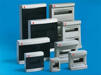 Щит настінний 12 мод. з дверцятами RAL7035 Ram Base, DKC - фото №1