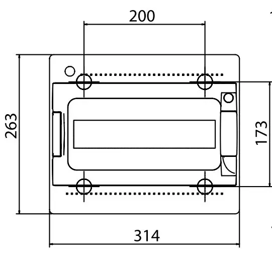 Щит настінний 12 мод. з дверцятами RAL7035 Ram Base, DKC - фото №3
