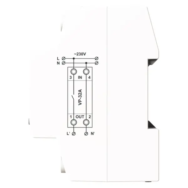 Реле напряжения DigiTOP VP-32A M2R (красный индикатор) - фото №3 Реле напряжения DigiTOP VP-32A M2R (красный индикатор) - фото №3
