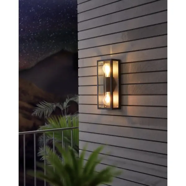 Уличный светильник Eglo 98273 Alamonte E27 2x60W IP44 черный - фото №3 Уличный светильник Eglo 98273 Alamonte E27 2x60W IP44 черный - фото №3