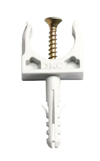 Забивной держатель с защелкой и дюбелем DKC 51316 Ø16мм
