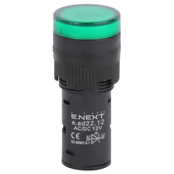 Сигнальная арматура E.Next e.ad22.230.green Ø22мм 230В АС зеленая (s009022) Сигнальная арматура E.Next e.ad22.230.green Ø22мм 230В АС зеленая (s009022)