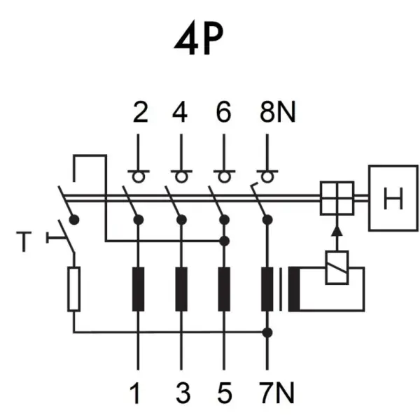 УЗО Schrack BC602103 6кА 25А 30мА 3P+N тип AC - фото №10