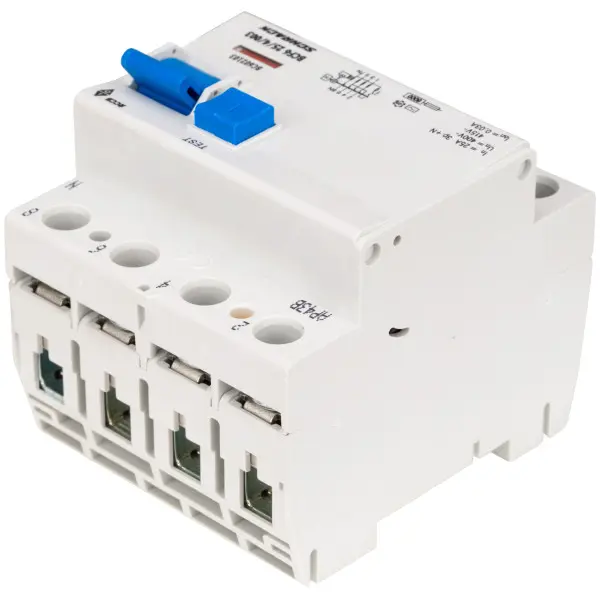 УЗО Schrack BC602103 6кА 25А 30мА 3P+N тип AC - фото №4