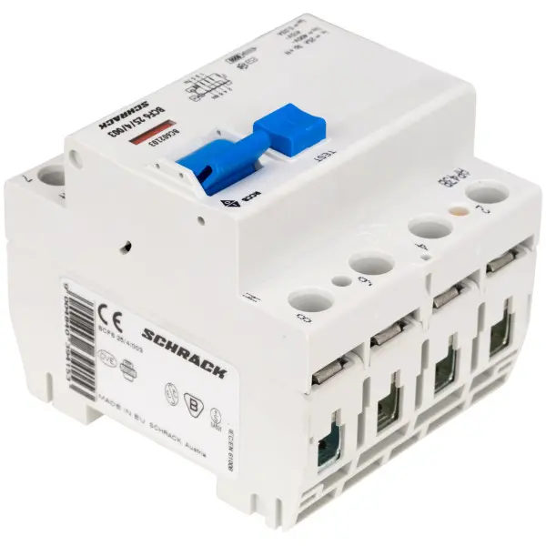 УЗО Schrack BC602103 6кА 25А 30мА 3P+N тип AC - фото №6
