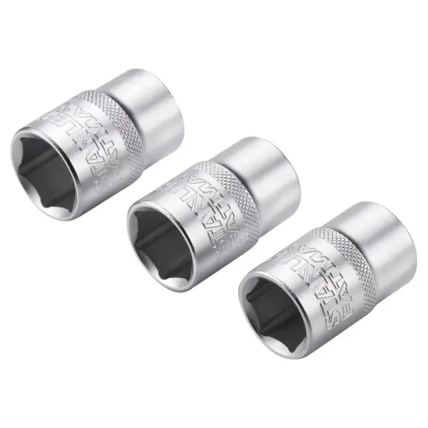 Набір торцевих головок Stanley FMMT17094-0 Maxi Drive з шестигранним профілем 3шт 17мм 18мм 19мм - фото №3