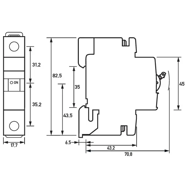 Автоматический выключатель Doepke DLS6i C25-1 - фото №5