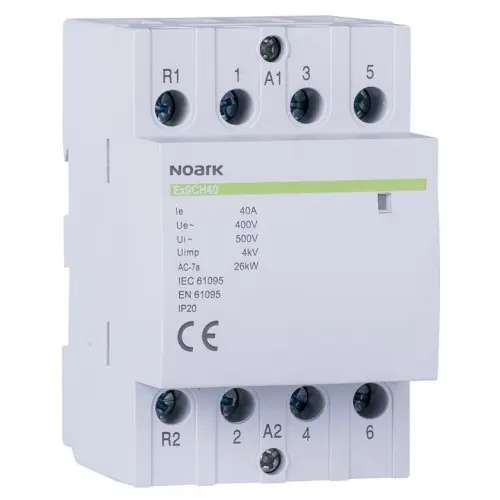 Модульный контактор NOARK Ex9CH40 40 220В 40А 4NO (102420) Модульный контактор NOARK Ex9CH40 40 220В 40А 4NO (102420)